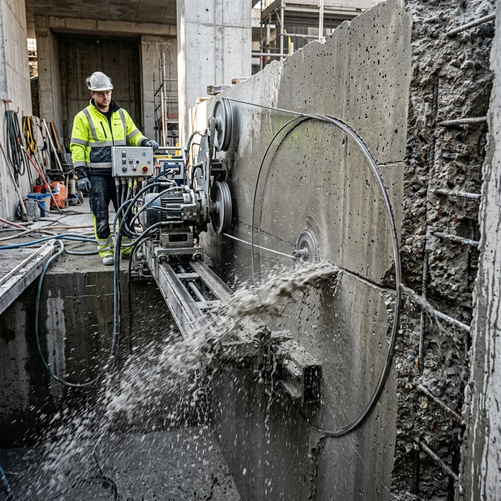 Controlled Demolition on excavation site