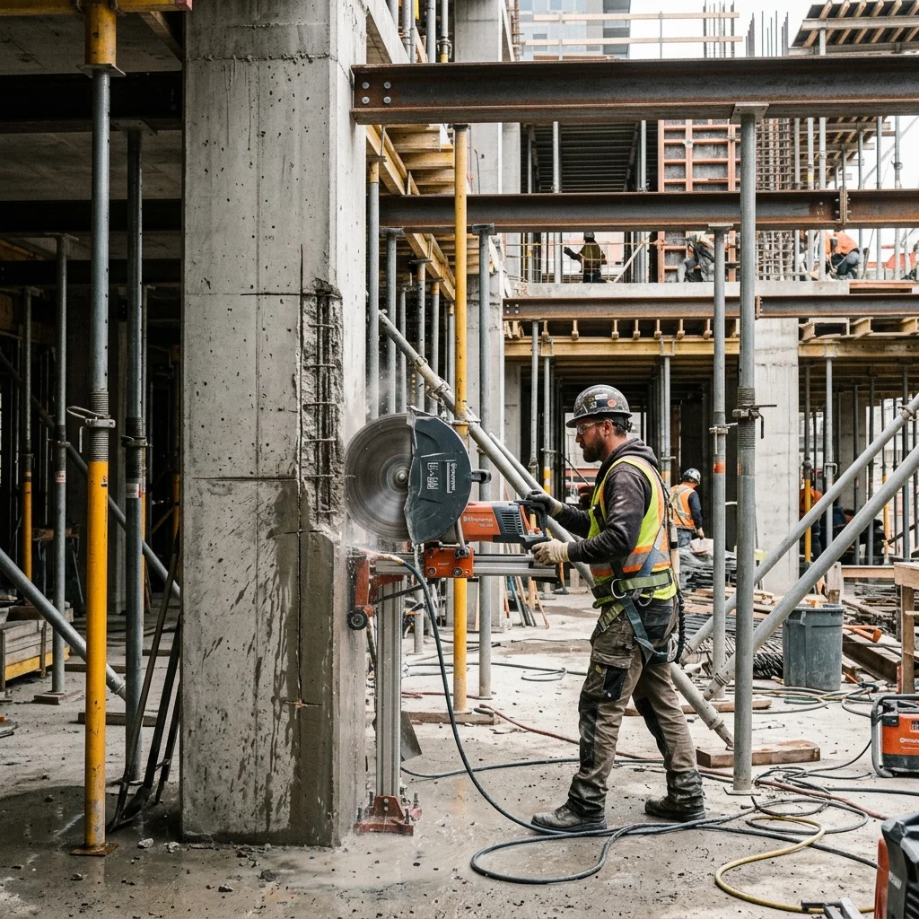 Structural Demolition on excavation site